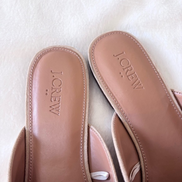 J. Crew Factory Saddle Suede Bow Mules Womens Size 7.5 - Picture 4 of 5